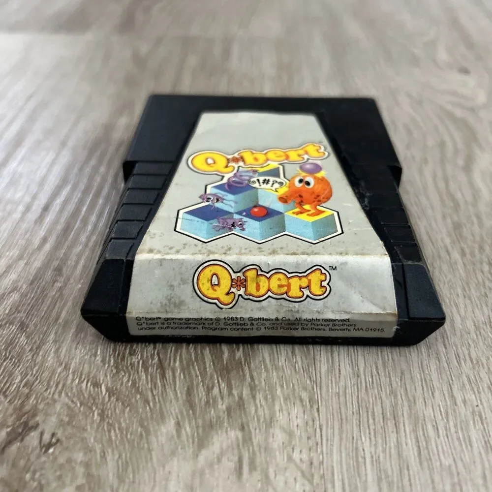 Qbert Atari 2600 Video Game Cartridge 1983 with Manual Tested Sears Arcade
